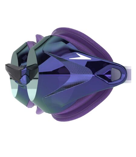 Womens/ladies Vanquisher 3.0 Mirrored Goggles Navy Blue Speedo