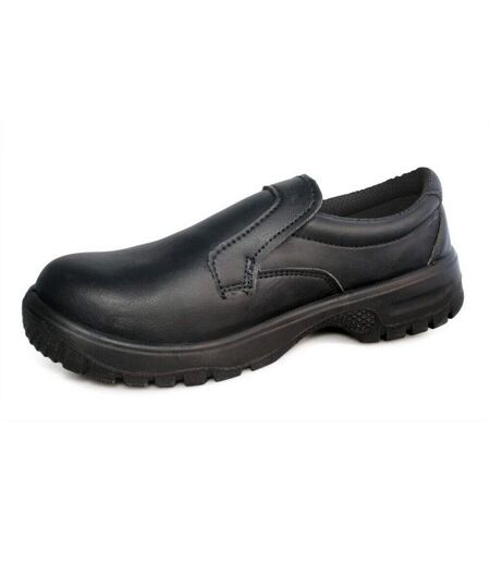 Dennys Slip-On Safety Shoes (Black) - UTBC3177