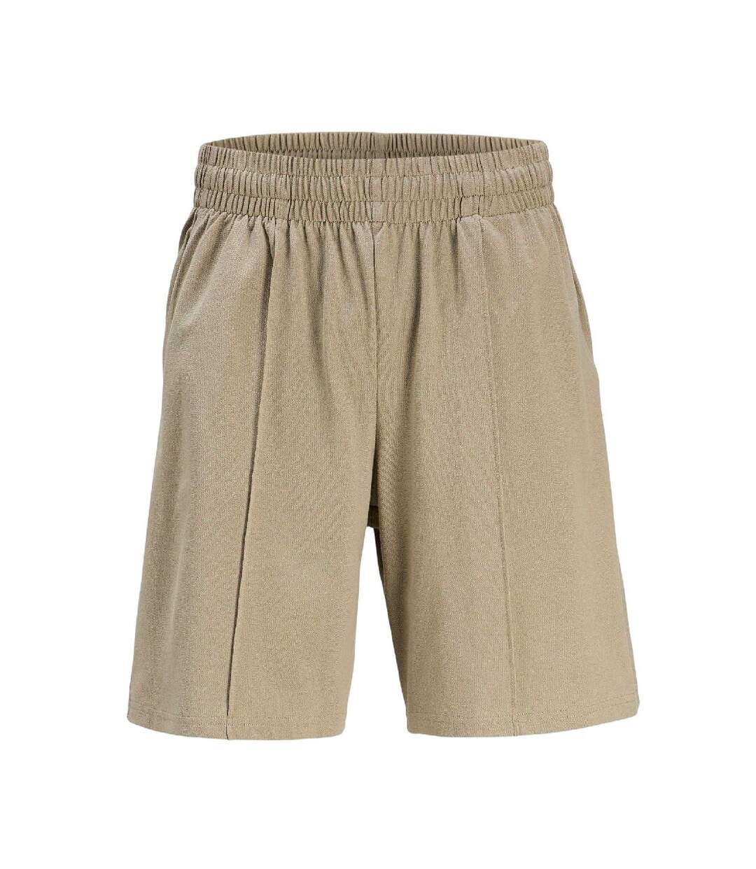 Mens Front Seam Detail Relaxed Fit Sweat Shorts Silver Sage Jack And Jones-1