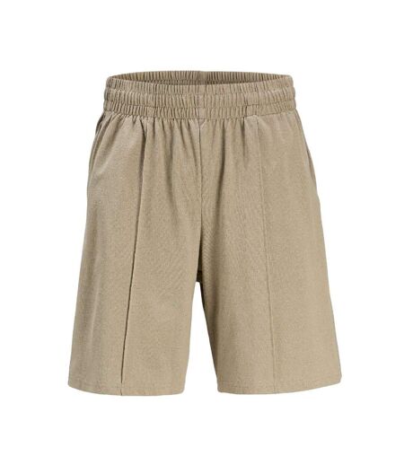 Mens Front Seam Detail Relaxed Fit Sweat Shorts Silver Sage Jack And Jones