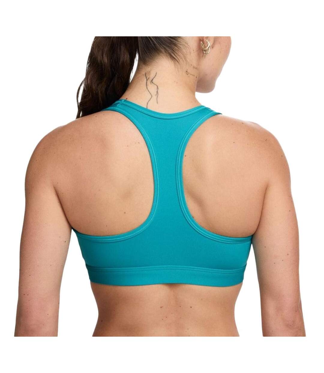 Brassière de sport bleu femme nike swsh med-2