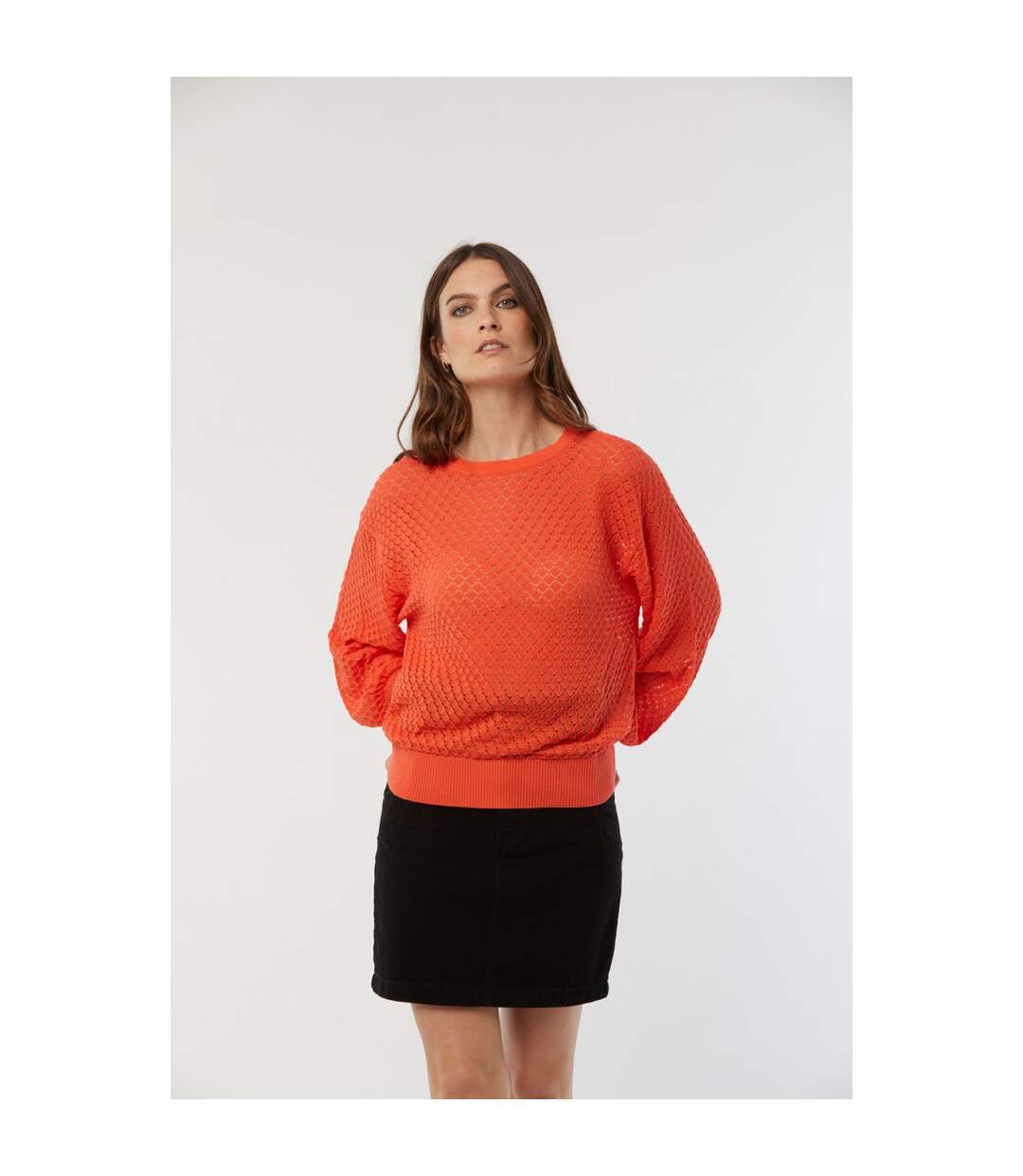 Pull manches longues coton regular CALIO-5