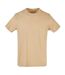 T-shirt Basic Homme Beige Build Your Brand-1