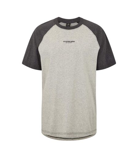 T-shirt Manches Raglan Motif/style Logo Sur Poitrine Homme Blanc Lait Noir G-Star