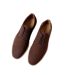 Mens Axelle Flat Oxfords Chocolate Threadbare-3