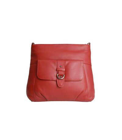 Eastern Counties Leather Womens/Ladies Jackie Buckle Bag (Red) (One size) - UTEL193