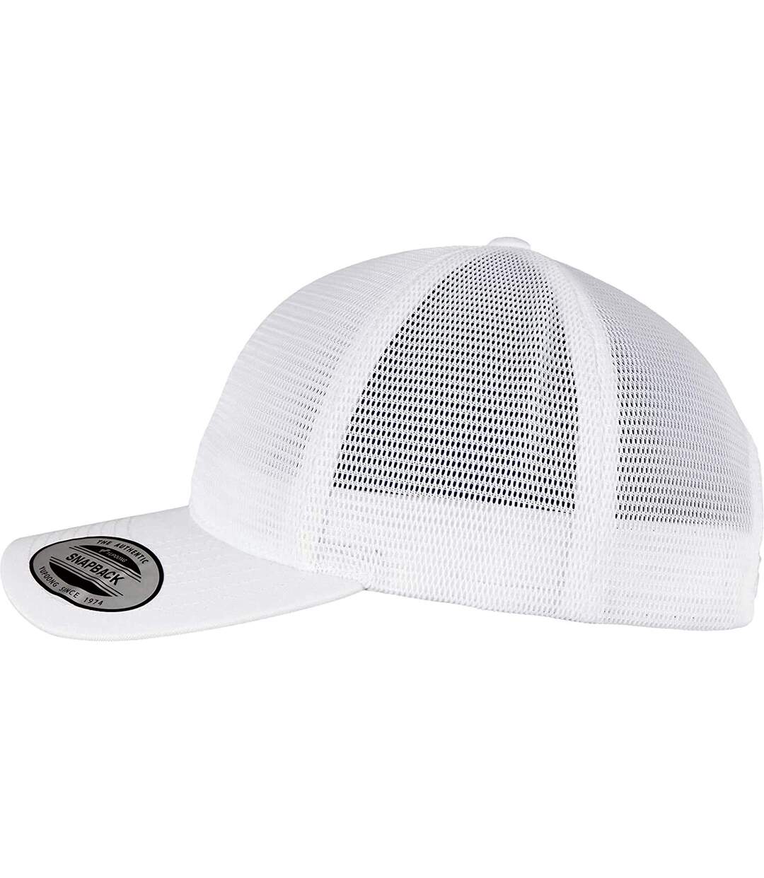 Casquette omnimesh adulte blanc Flexfit-3