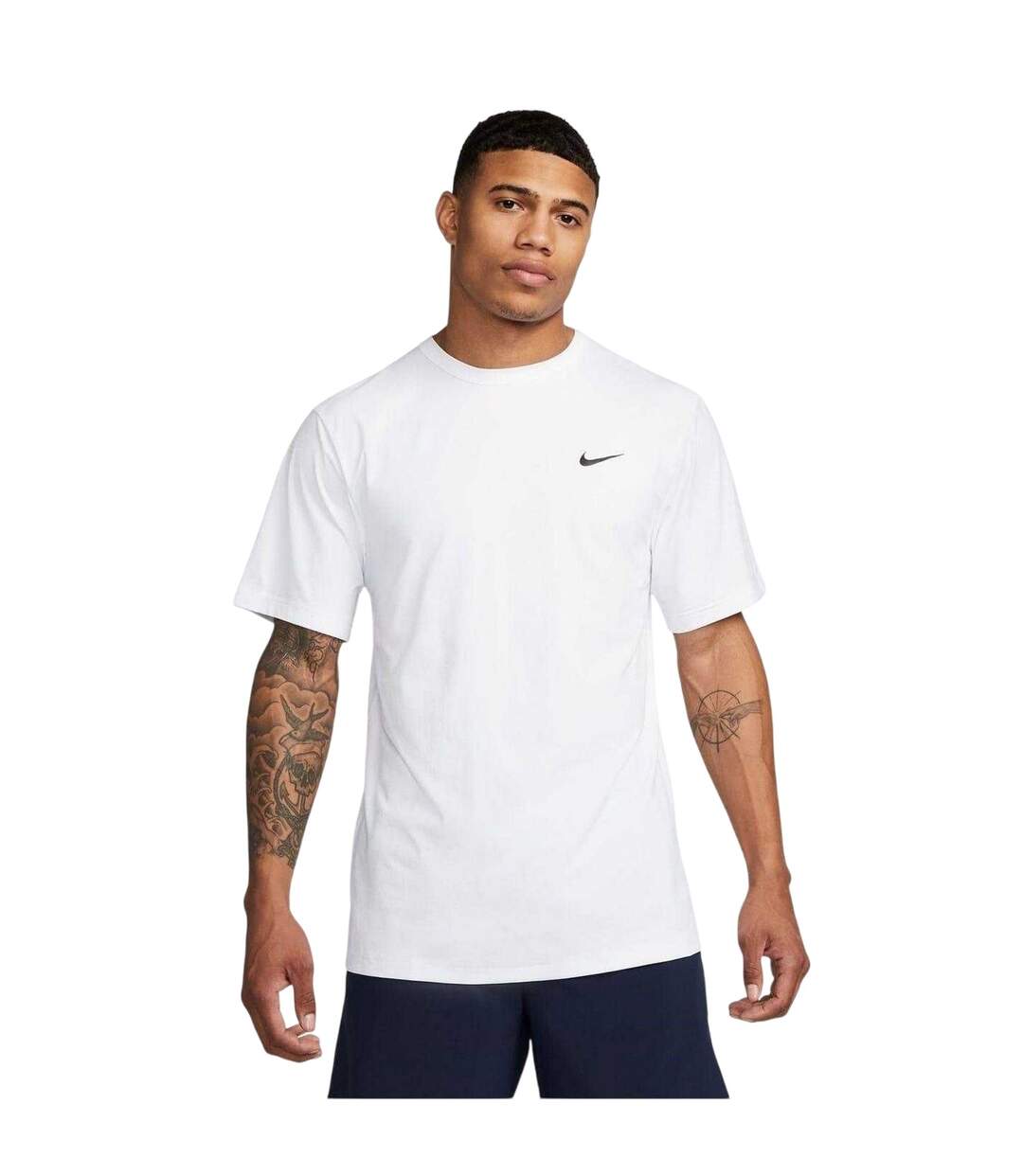 T-shirt Manches Courtes Motif/style Swoosh Hyverse Homme Blanc Nike-2