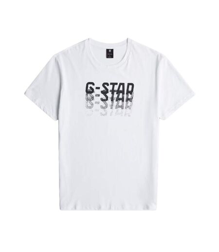 T-Shirt blanc homme g-star raw faded
