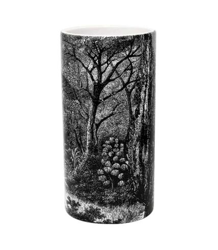 Vase en céramique imprimé 12 x 25 cm Black Forest