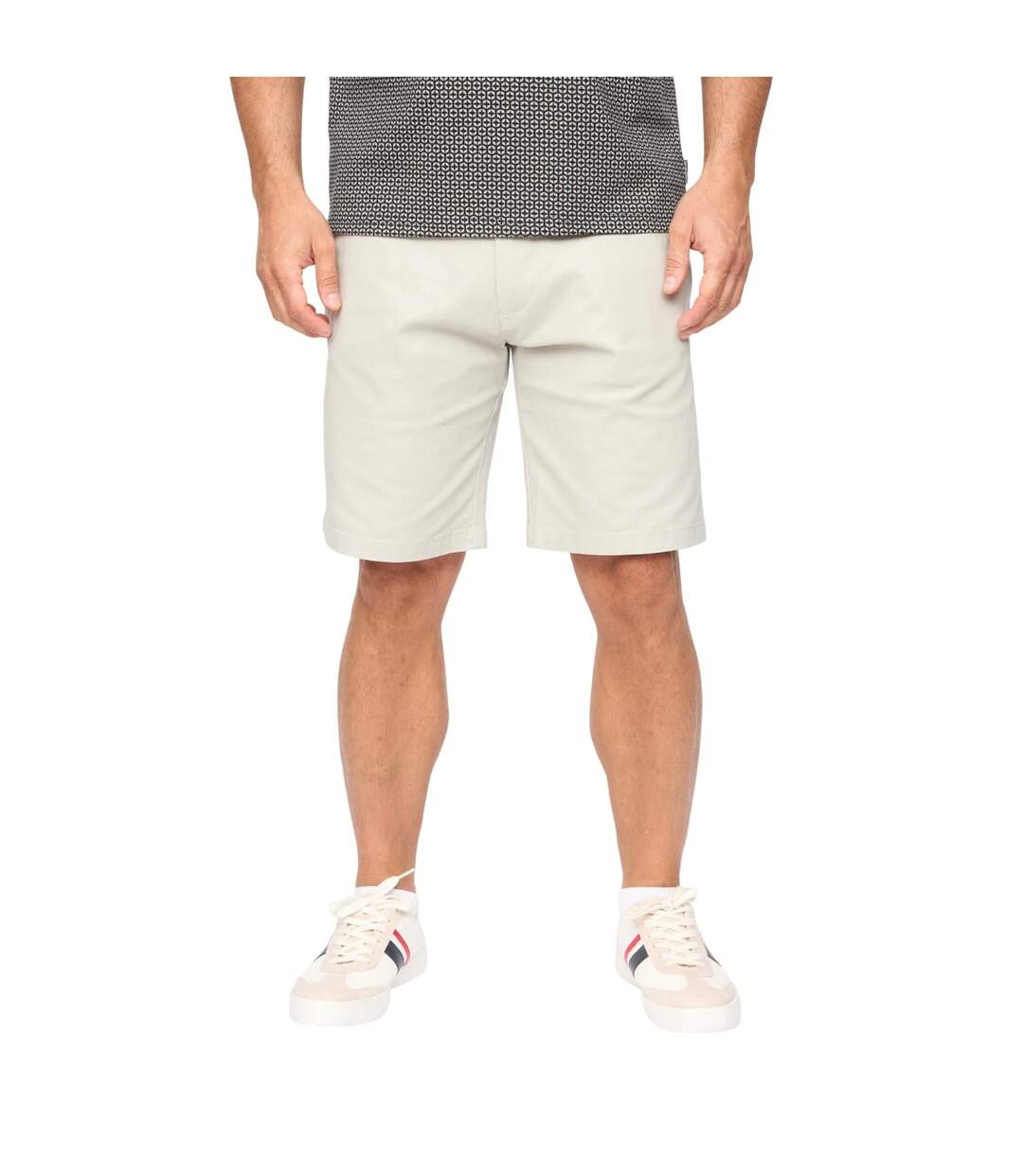 Mens Clarksten Chino Shorts Light Grey Bewley & Ritch-2