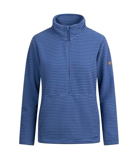 Haut Polaire À Col Montant Motif/style Texturé Ribes Femme Bleu Mer Trespass