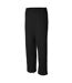 Mens Heavy Blend Open Bottom Sweatpant / Jogging Pants Black Gildan-3