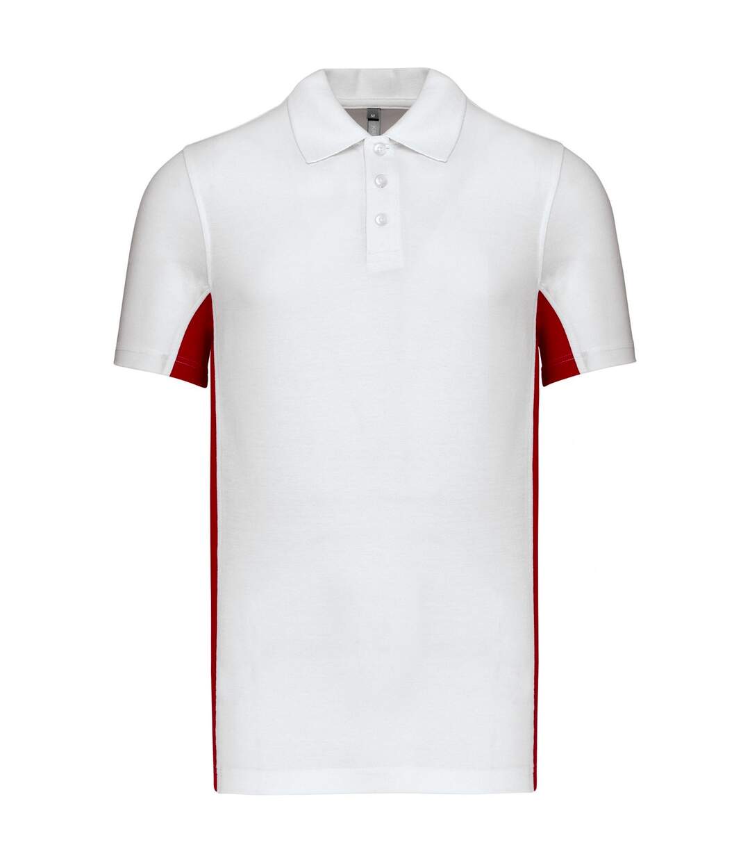 Polo homme blanc / rouge Kariban Kariban