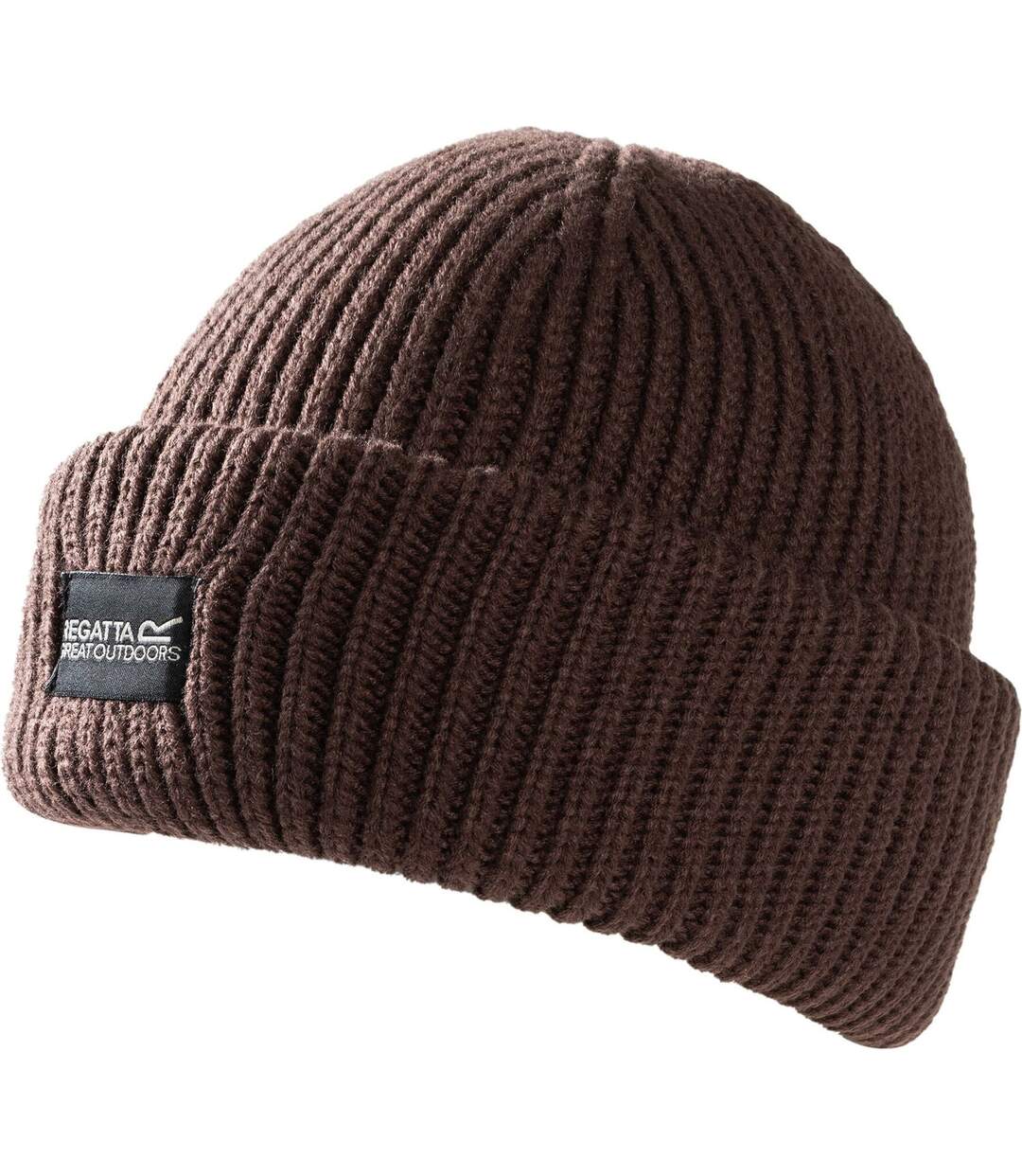 Bonnet Uni À Revers Connora Fisherman Adulte Marron Foncé Regatta-1