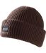 Bonnet Uni À Revers Connora Fisherman Adulte Marron Foncé Regatta-1