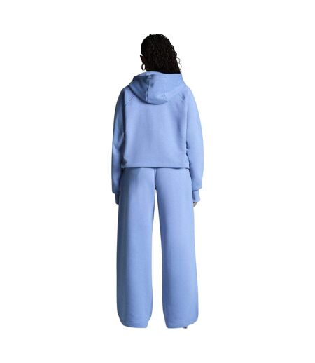 Womens/ladies Medias Pullover Hoodie Dusky Blue Miss Kick