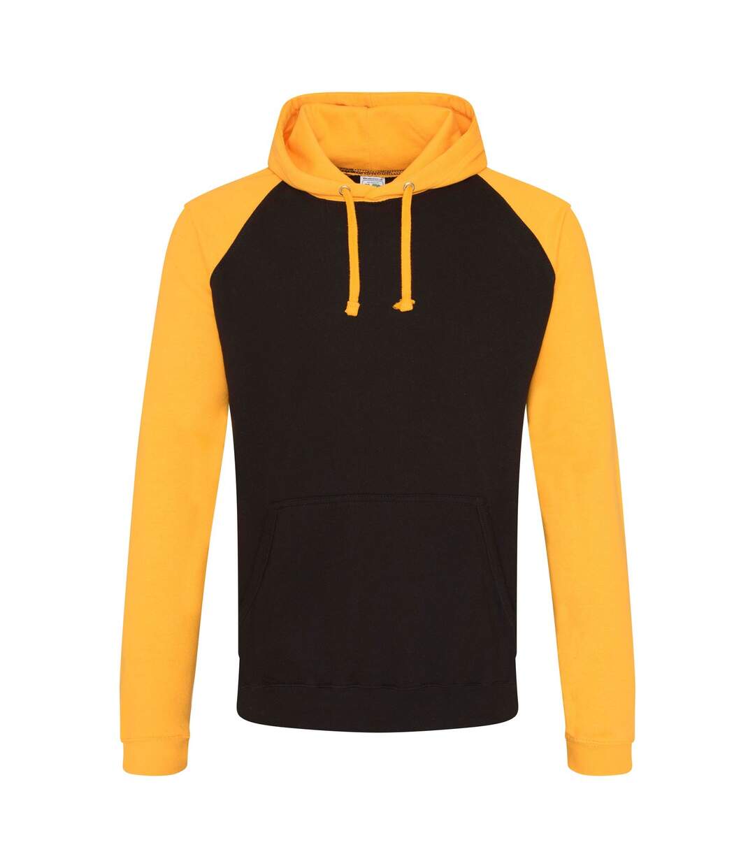 Sweat à capuche contrastée - homme - JH009 - noir et gold