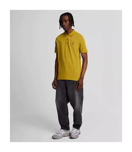 Polo Uni Homme Jaune Lyle & Scott