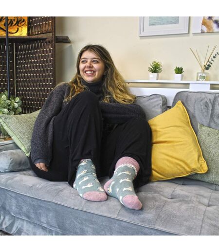 Sock Snob - 6 paires femme de chaussettes de lit épaisses et chaudes en laine