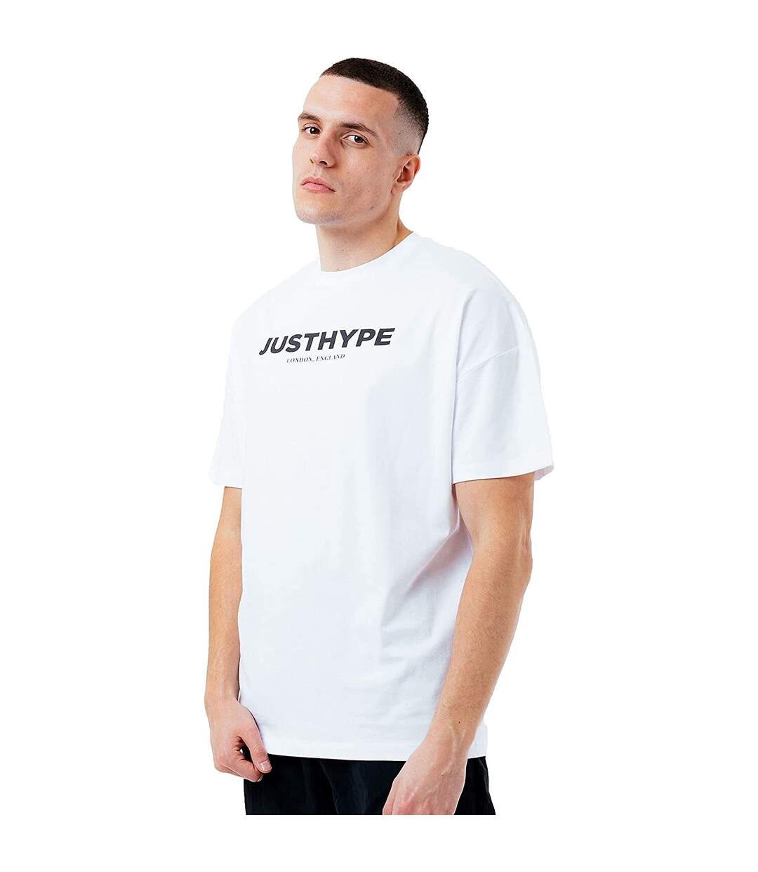 Hype Mens JH Oversized T-Shirt (White) - UTHY4761