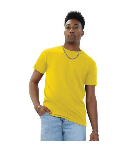 Unisex adult ringspun cotton natural t-shirt yellow Casual Classics