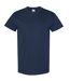 Gildan Mens Heavy Cotton Short Sleeve T-Shirt (Pack of 5) (Navy)