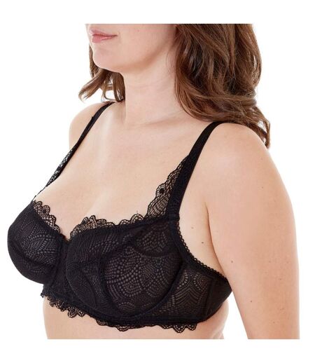 Soutien-gorge grand maintien C, D et E noir Insolente