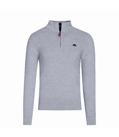 Pull homme gris chiné Raging Bull