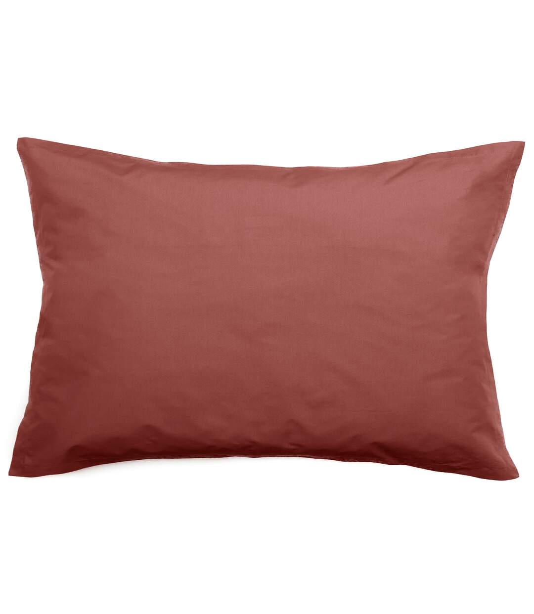 Taie d'oreiller uni percale de coton MANOIR-1