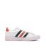 Baskets blanc/noir/rouge homme adidas grand court 2.0-2