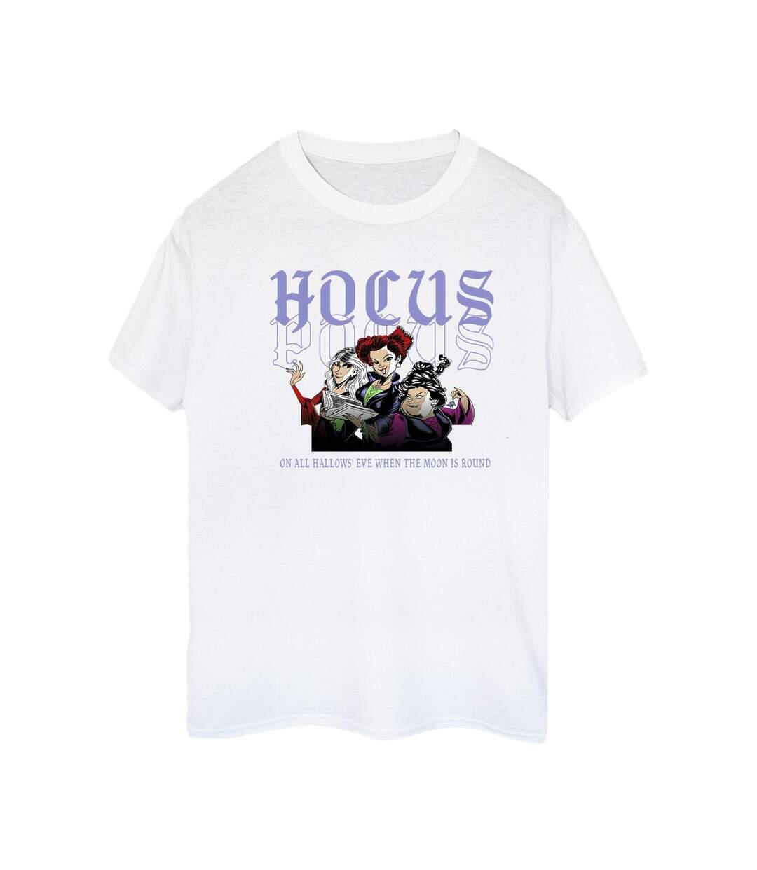 Disney - T-shirt HOCUS POCUS HALLOWS EVE - Femme (Blanc) - UTBI20247-1