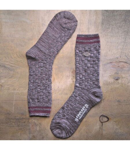 2 Pack Mens Thick Cotton Chunky Knitted formal Boot Socks