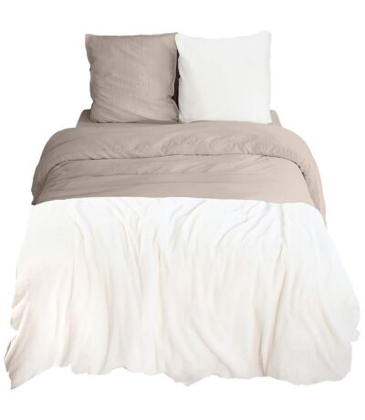 Parure de lit bi-matière microfibre et sherpa collection SHERPA