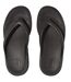 Womens/ladies Relieff Recovery Toe Post Sandals Black FitFlop-3