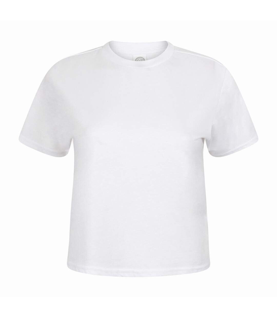 Skinni Fit Womens/Ladies Cropped Boxy T-Shirt (White)