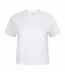 Skinni Fit Womens/Ladies Cropped Boxy T-Shirt (White) - UTPC3560