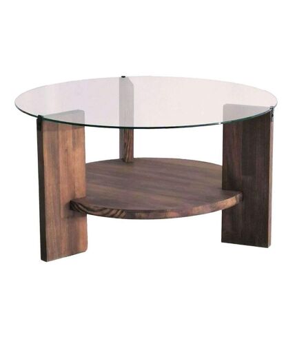 Table basse en bois et verre Mondo