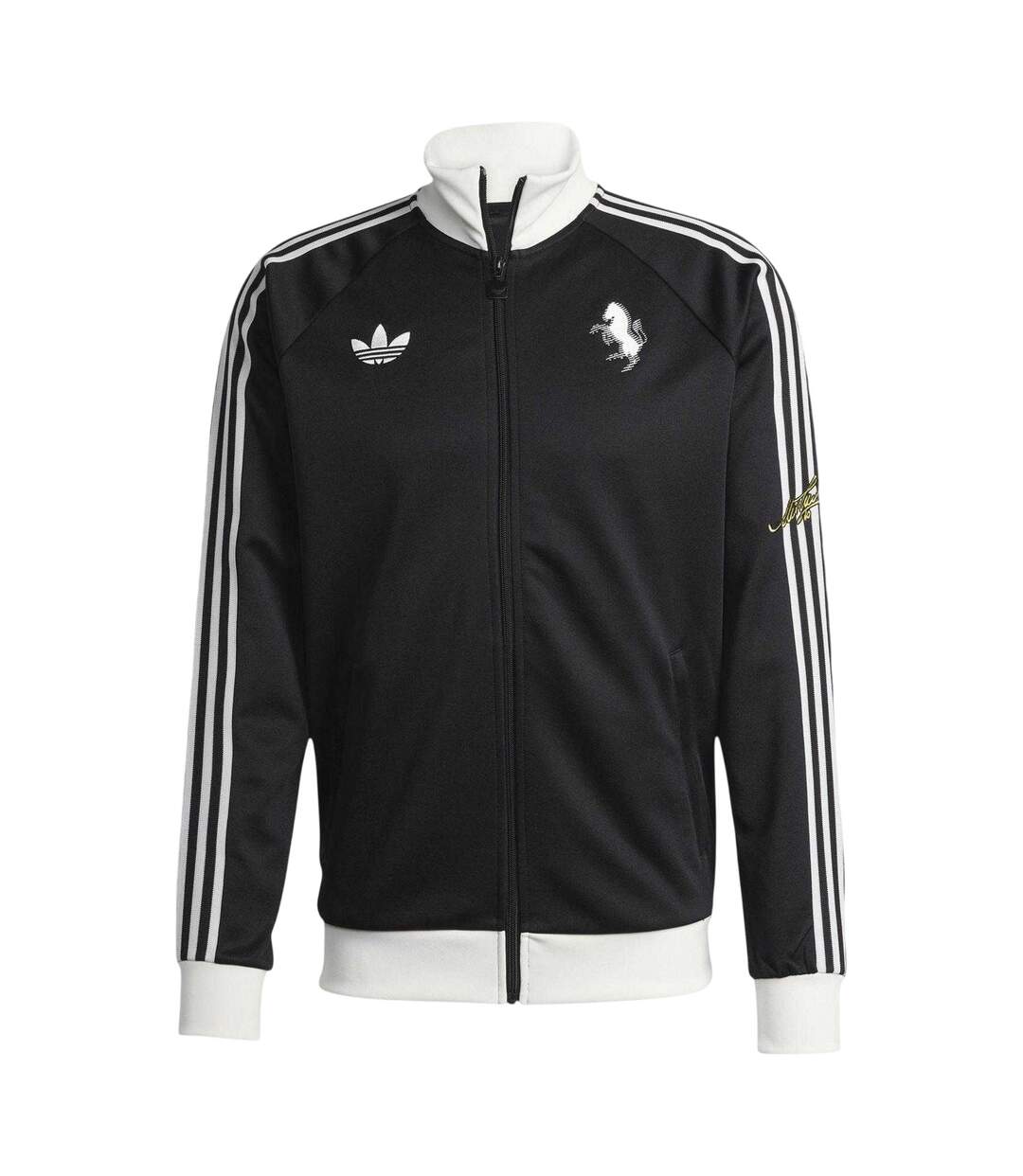Mens Originals Juventus Fc Tracksuit Top Black White Adidas-2