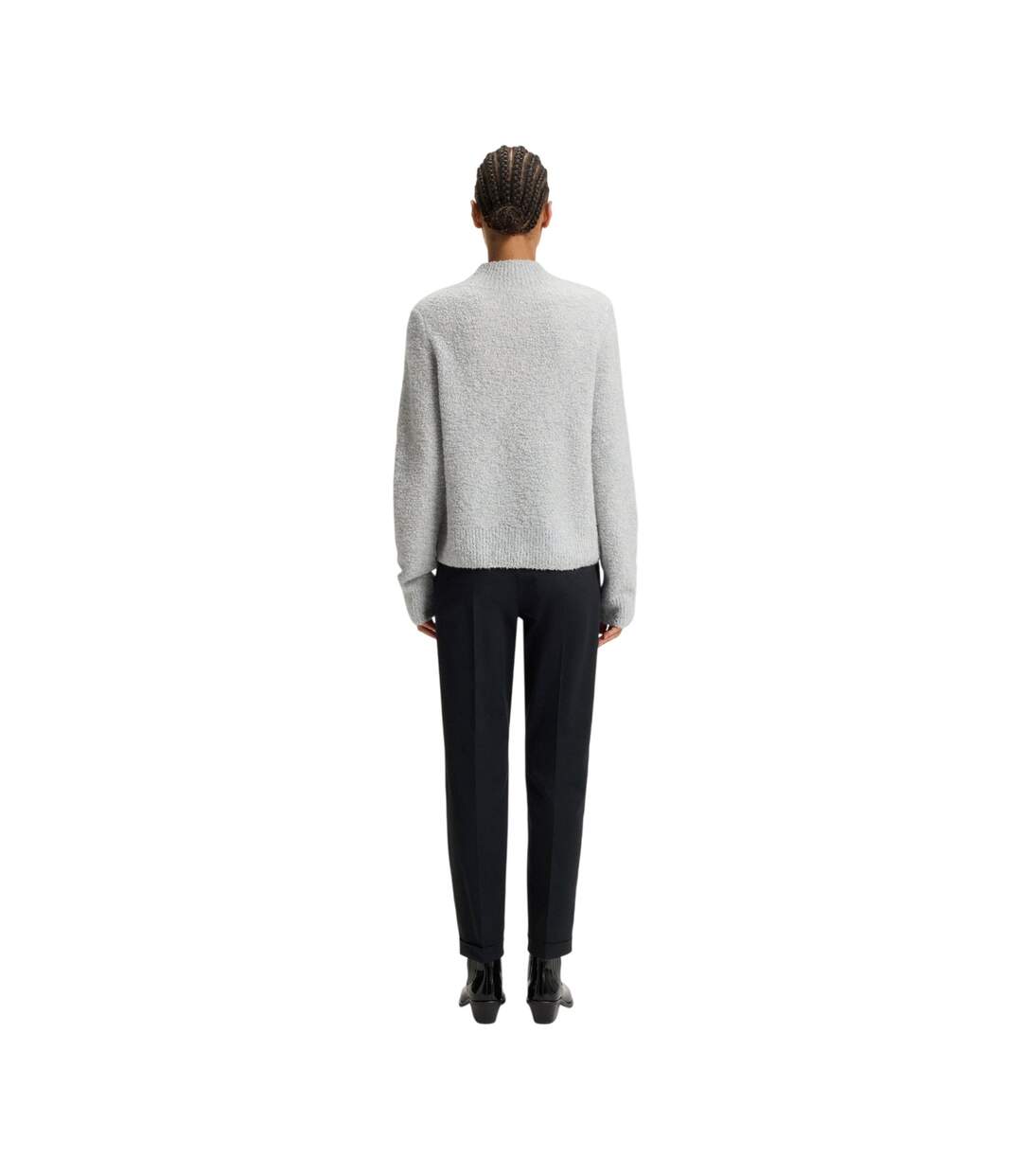 Chino Tachinoa Femme Bleu Foncé Boss-3