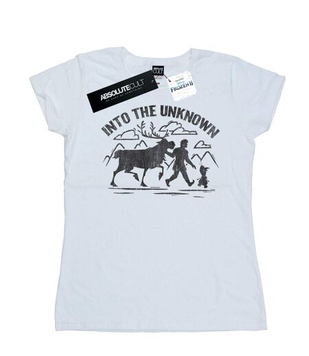 Disney Femme/Les femmes Frozen 2 Into The Unknown - T-shirt en coton (Blanc) - UTBI21719