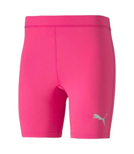 Mens Liga Short Tights Fluorescent Pink Puma