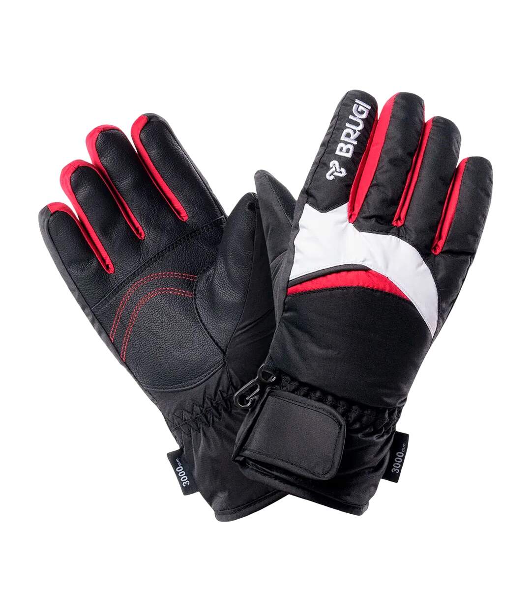 Gants De Ski Noir Brugi-3