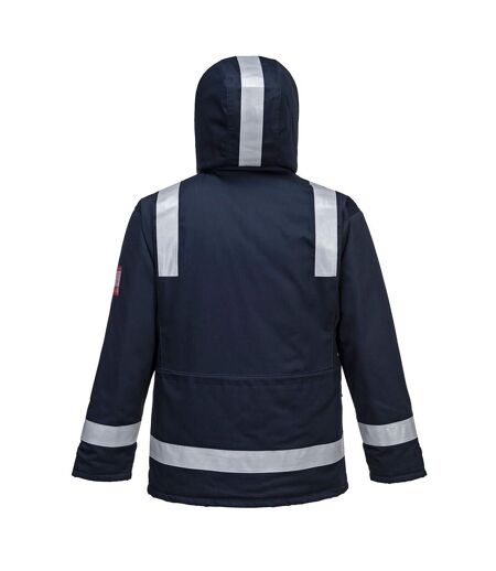 Portwest Mens Flame Resistant Anti-Static Winter Padded Jacket (Navy) - UTPW390