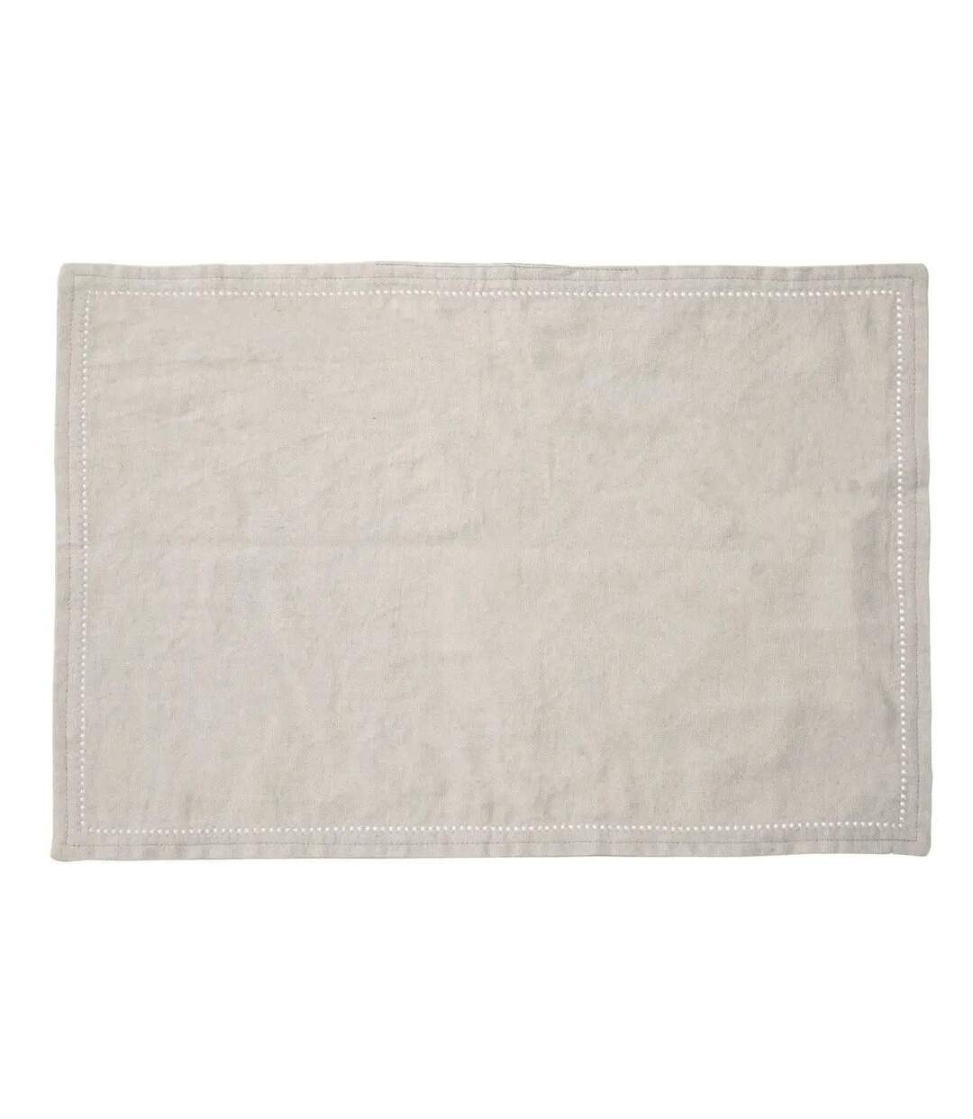 Set de Table en Lin Elina 30x45cm Gris-1