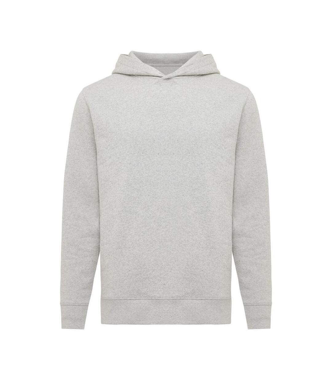 Unisex adult yengo recycled cotton side pocket hoodie cream yellow Iqoniq-2