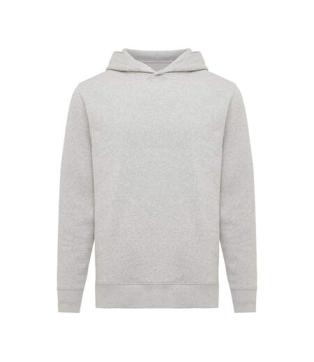 Unisex adult yengo recycled cotton side pocket hoodie cream yellow Iqoniq