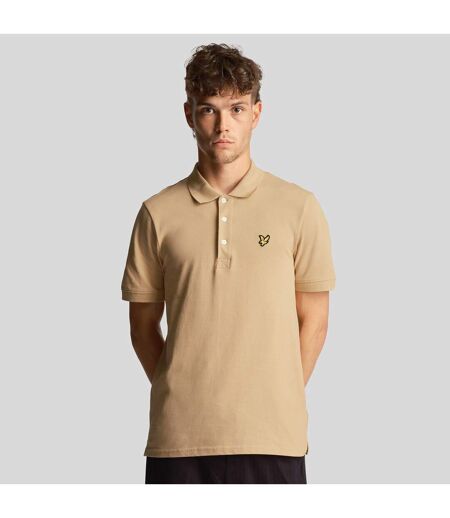 Polo Uni Homme Beige Clair Lyle & Scott