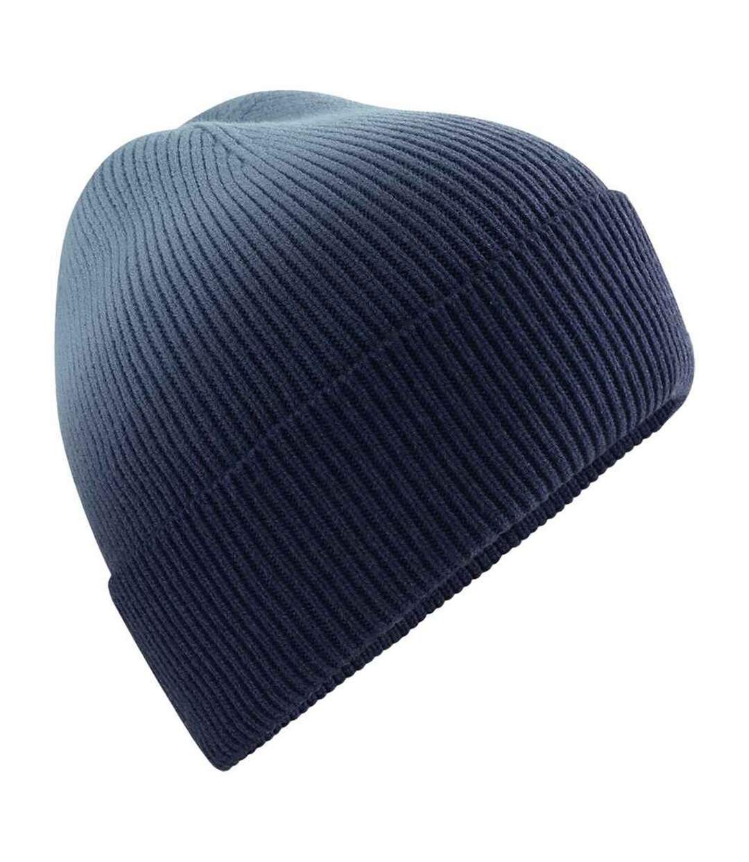 Bonnet Motif/style Dip-dye Adulte Bleu Marine Beechfield-2