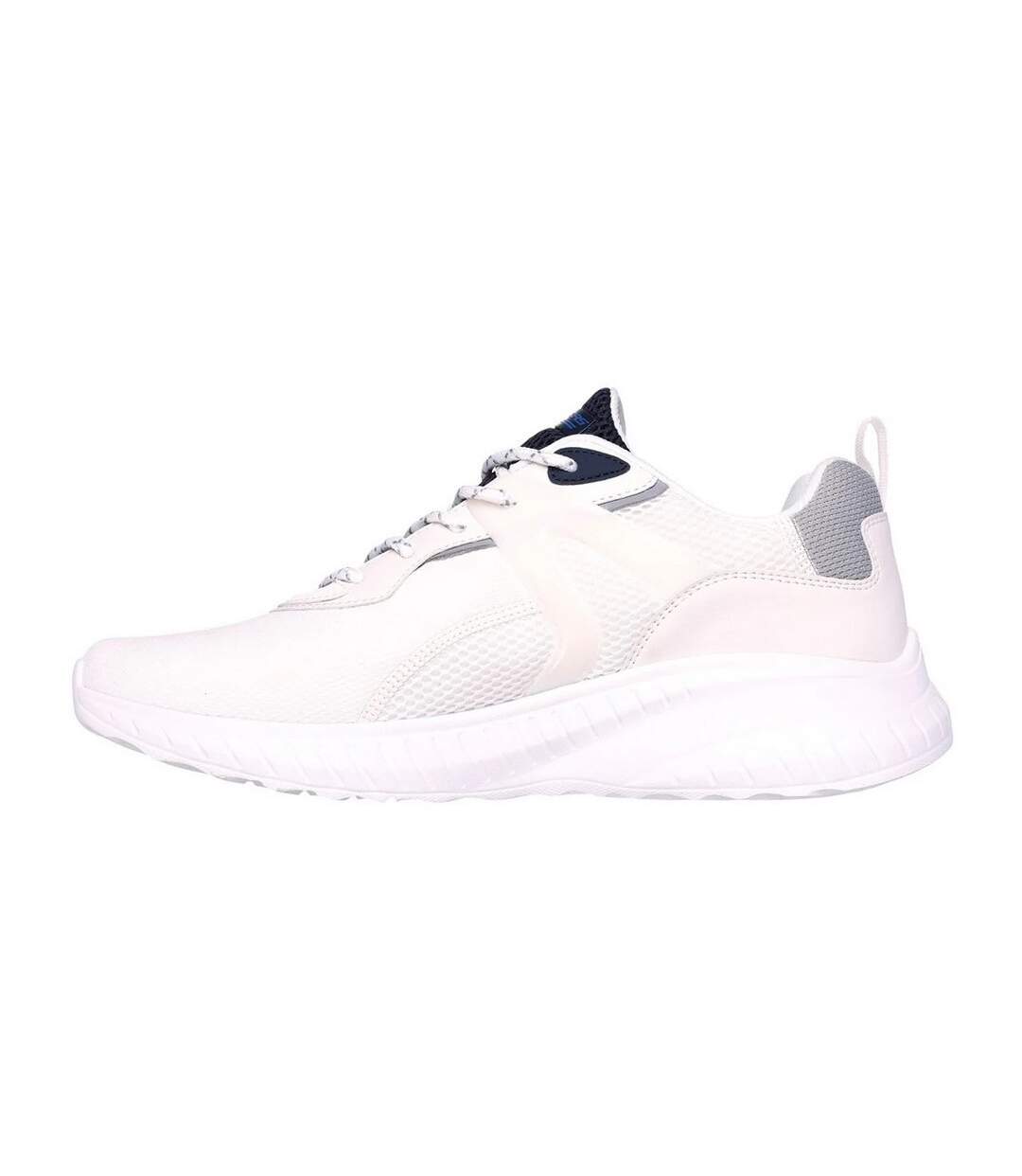 Mens bobs squad chaos elevated drift trainers white/multicoloured Skechers-2
